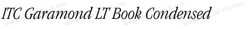 ITC Garamond LT Book Condensed字体转换